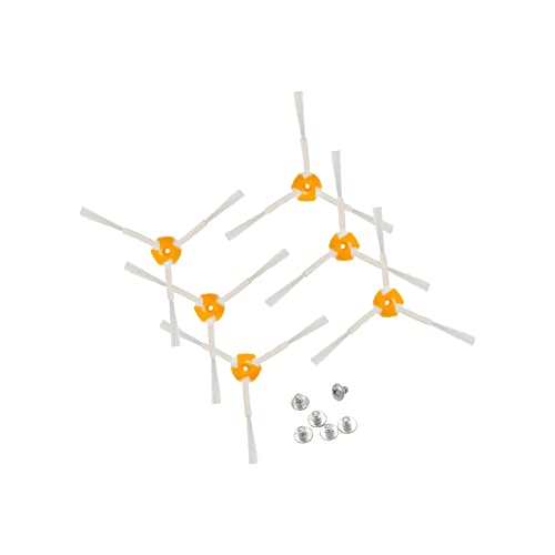 Typicshop Cepillos Laterales de Recambio para Robot Aspirador - Repuestos de Barredoras Compatibles con iRobot Roomba Modelos Serie 500, 600 y 700 - Incluye Tornillos y Bolsa con Cierre - Paquete de 6