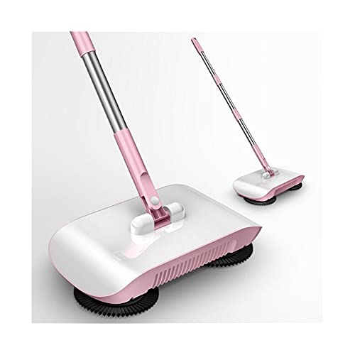 XINXI-YW Barredora Mano Push Sweeper Home Barrido Máquina de Limpieza Máquina de aspiradora Robot Robot Mano Pulsera Aspirador de aspiradora Manija de la Escoba para Pisos alfombrados. (Color : Pink)