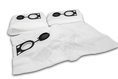 vhbw 10x bolsa compatible con Starmix ISC L-1625 / L-1625 TOP, ISC L-1650 TOP, ISC M-1625 SAFE aspiradora - vellón micro, blanco