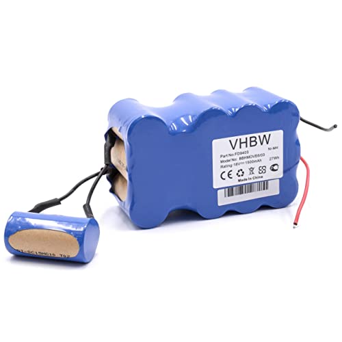 vhbw NiMH batería 1500mAh (18V) para aspiradora Robot autónomo de Limpieza Bosch BBHMove4, BBHMove6, BBHMove6/03