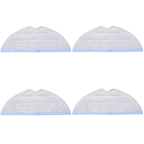 burkfeeg 4 Piezas Paño de Limpieza de Microfibra para Roborock S7/T7s/T7s Plus Paños Fregona Recambios Roborock Aspiradora Repuestos de Mopas Paño de Limpieza de Robot