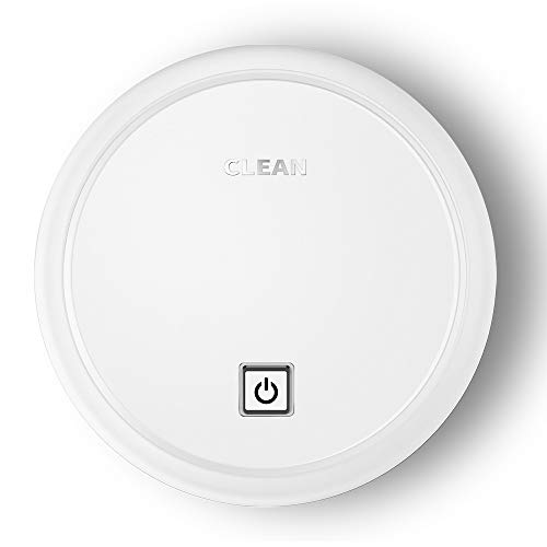 Robot de barrido, aspiradora inteligente, limpieza del hogar, 2.0 pulgadas, delgado, SupeQuiet foHardwood FlooCarpet Tile Hai (negro) (blanco)