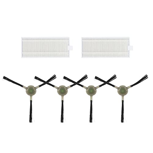 Cfty Accesorios para Aspiradoras Compatible con los Accesorios de Robot de Barrido de Lefant M201 / T700 / M500 / 501 Pantalla de Filtro de Cepillo Lateral