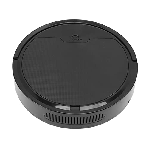 Robot aspirador barredora, control de aplicación en forma de S 3 en 1, carga USB, 400 ml, caja de polvo robot barredora con fregona para dormitorio (negro)