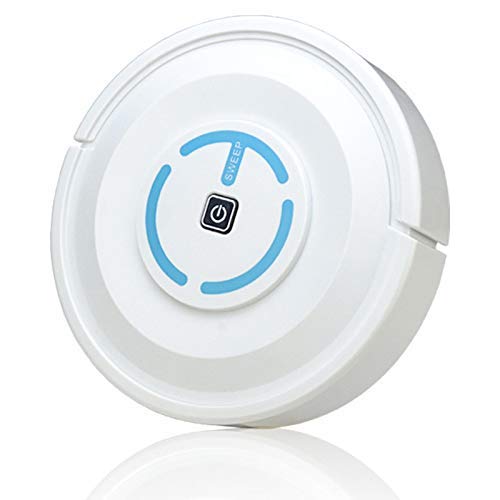 MZXUN Inicio Inteligente Ultra-Delgado pequeños Aspiradoras Robot automático Barrido Inicio máquina de Limpieza del Robot Aspirador de la batería Seca Blanca