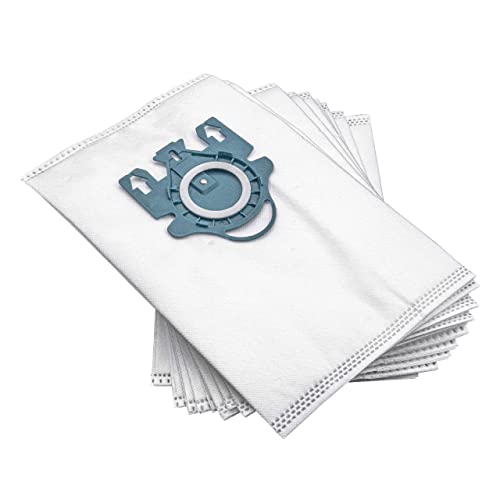 vhbw 10x bolsa compatible con Miele Gold, Gold Horizont, Gold Limited Edition aspiradora - vellón micro, 27,5 cm x 18 cm blanco