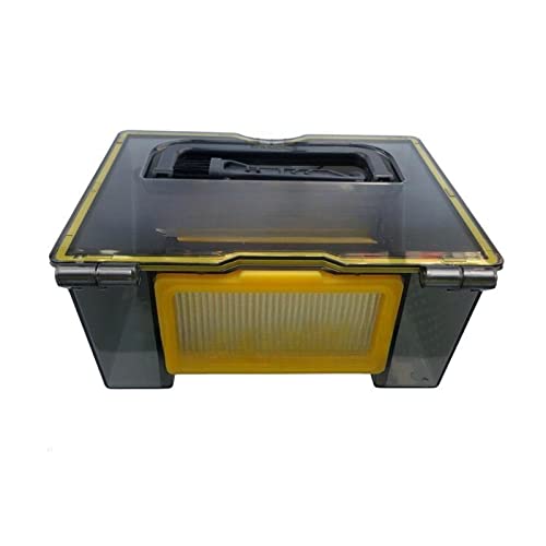 1 Uds caja de polvo for aspiradora incluye marco de filtro Hepa Compatible con piezas de Robot aspirador Liectroux B6009 marco de filtro Hepa cubo de basura