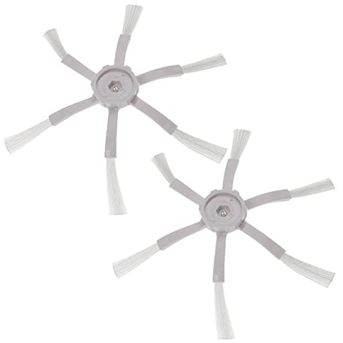 vhbw 2X Cepillo Lateral Compatible con Xiaomi Xiaowa C10, E20, E25, E35 Robot Aspirador - Set cepillos, Negro