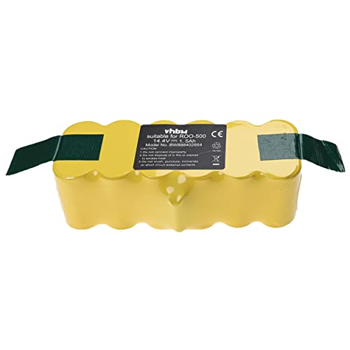 vhbw Batería Compatible con iRobot Roomba 605, 615, 616, 621, 611, 612, 614, 618 Robot Limpieza (1500 mAh, 14,4 V, NiMH)