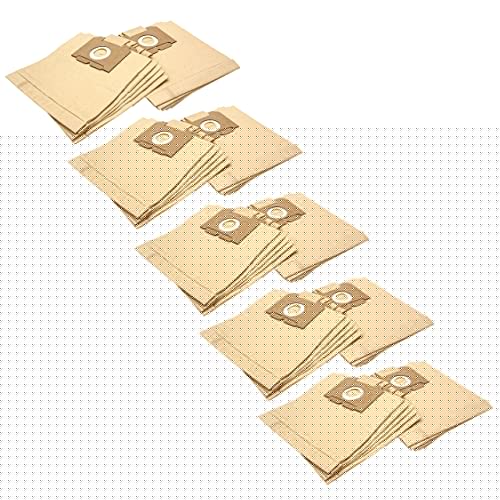 vhbw 50x Bolsa aspiradora compatible con Electrolux Z 5002 Samba, Z 5003 Bolero aspiradora - papel, 26 cm x 22 cm, color arena