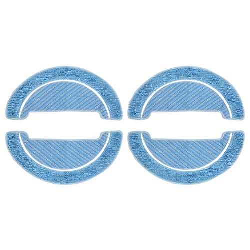 Aspiradora Almohadilla de Limpieza de Tela para trapeador Apto para aspiradora robótica Conga 1090 4 Piezas Limpieza y fregado de Pisos húmedos o Secos