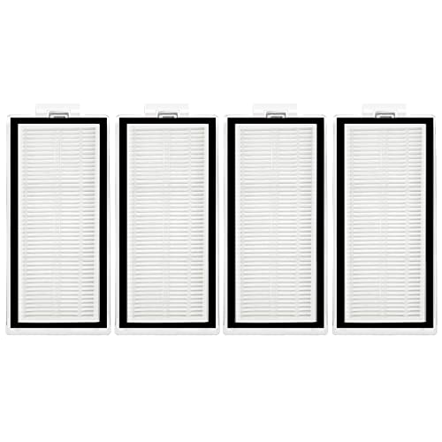 Paquete de 4 filtros de repuesto para aspiradora robot Xiaomi Roborock Q7 MAX/ Q7 MAX+/ T8