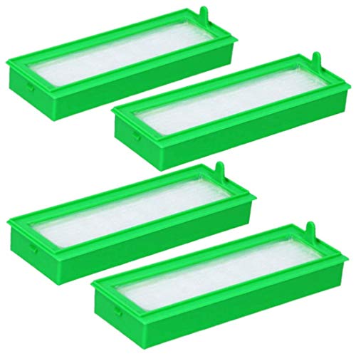 Melitt 4 filtros adecuados para robot aspirador Vorwerk Kobold VR200 y VR300 para depósito de de la aspiradora
