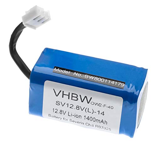 vhbw Batería Li-Ion 1400mAh (12.8V) para Robot de casa Home Cleaner Philips FC8603, FC8700