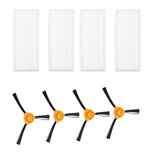 Piezas Aspiradora robótica con filtro Hepa de cepillo lateral for piezas de aspiradora robótica Conga Slim 890/750 Fáciles de usar