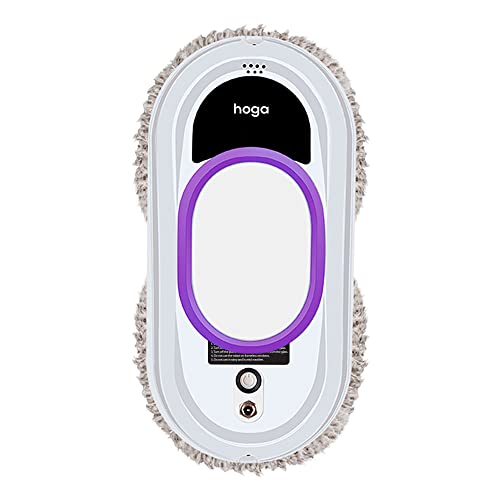 Hoga W10 - Robot limpiacristales con mando a distancia y cuerda de seguridad, 12 paños