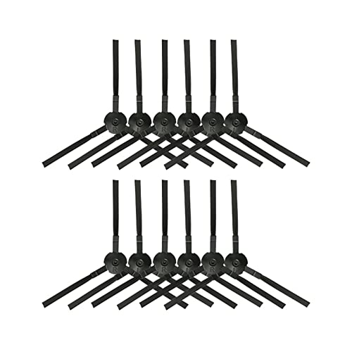 VIPBT Compatible con Medion MD 18500 18600 18501 Robot aspirador filtro Hepa filtro primario Spin Edge cepillo lateral repuestos Kit de accesorios (Color : 12 Side Brushes)