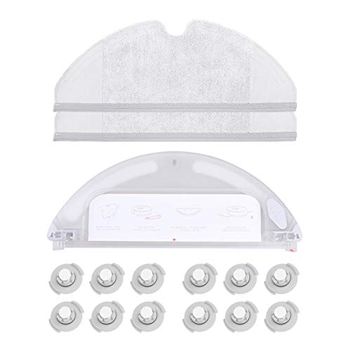 LuckyMAO Vacuum Cleaner Parts Accessories El Tanque de Agua del Filtro fregona Paños Kit for Las Piezas de Repuesto for aspiradoras en Forma for Xiaomi Roborock S50 S55 T4 T6 MI Robot Accesorios