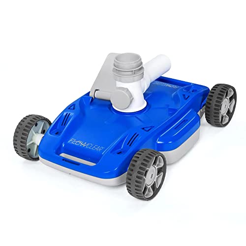 Bestway FlowClear AquaDrift Aspiradora automática para piscina sobre el suelo con ruedas multidireccionales y 3 ajustes ajustables, color azul