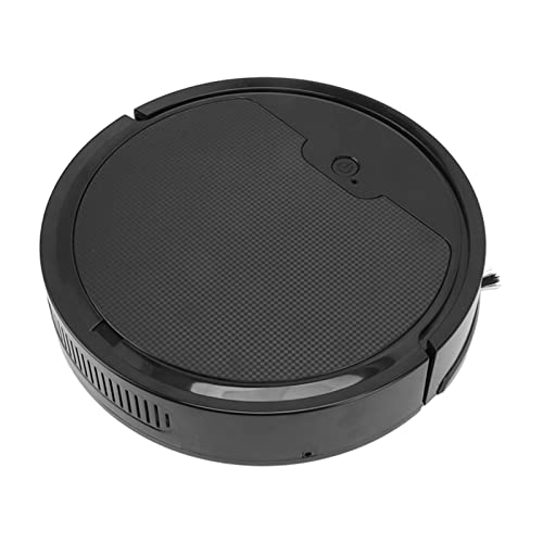 Changor Máquina Barredora Robótica, Carga USB 1800Pa Succión Fuerte 3 en 1 Robot Aspirador con Fregona para Dormitorio(Negro)