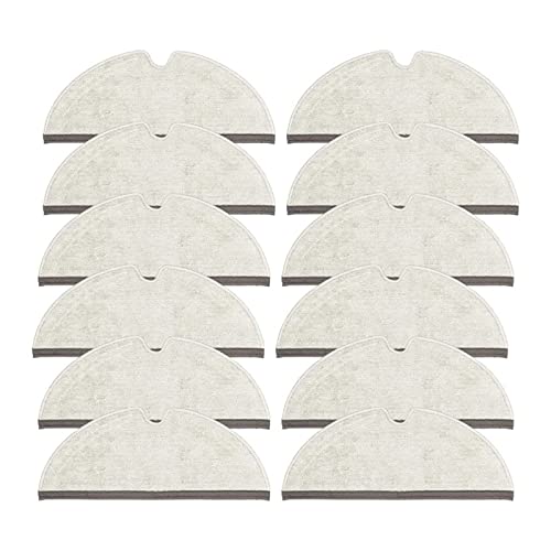 PSKOO 12 paños de Limpieza compatibles con Q7 / Q7 MAX / Q7 MAX Plus / S6 / S6 MAX/S6 Maxv/S5/S5 MAX /Q7 Plus Robot Aspirador
