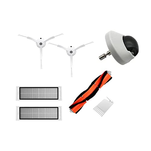 accesorios para robots aspiradores Piezas de repuesto, cepillo principal, cepillo lateral, filtro Hepa apto para Xiaomi SDJQR02RR SDJQR03RR, accesorios para Robot aspirador piezas de aspiradora