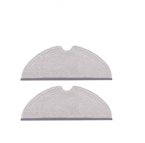 Paños Originales compatibles con Roborock S50,S55 S5Max, S6 Pure & S6 MaxV, Piezas de Repuesto para Robot Aspirador de Limpieza Mopping Cloth (2 Unidades)