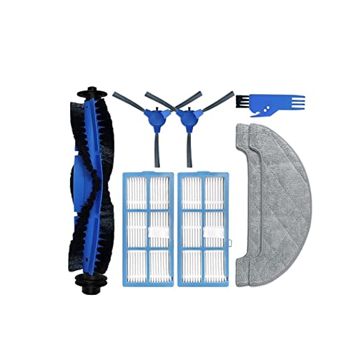 LOKHIA Reemplazo Compatible for Proscenic 850T Robot Aspirador repuestos Accesorios Cepillo Lateral Principal Filtro Hepa mopa Cubierta de Cepillo de Trapo Reemplazar Piezas (Color : Set D)