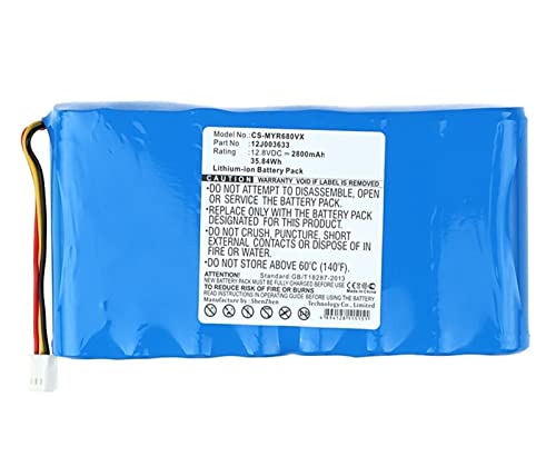 Battery Replacement Robot Vacuum Cleaner Battery 12J003633 Compatible with Moneual ME770,MEG7000MS,MR6500,MR6550,MR6800,MR7700,RYDIS H65,H67,H68 Pro