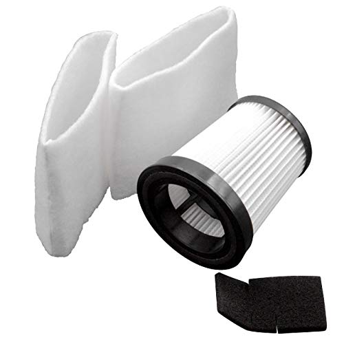 vhbw Set de filtros compatible con Dirt Devil Centrino, M2009, M2009-0, M2009-1, M2009-2, M2009-3, M2009-4, M2009-5, M2009-6, M2009-7 - 4x filtro