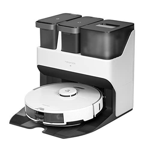 roborock S7 Pro Ultra Robot Aspirador y Fregasuelos 5100 Pa con Estación de Vaciado Autovaciado/Rellenado/Limpieza de La Fregona, Aspirador Robot Conectado a Alexa/App (Actualización S7)