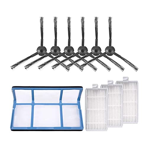 Kit de accesorios de repuesto compatible con ILIFE V3 V3S V5 V5S V5S Pro Robot Aspirador Filtro Pro Robot Aspirador Filtros Laterales