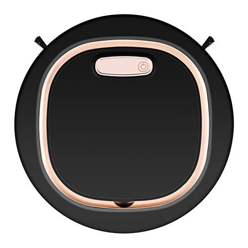Gmuret Robot Aspirador Inteligente, súper Delgado Extremadamente silencioso Robot Aspirador automático Inteligente Protección contra caídas para Pelo de Animales, Suelos Duros y alfombras