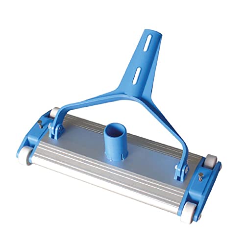 SIQUA- Limpiafondos de Aluminio Resistente. Ideal para la Limpieza y Mantenimiento de Piscinas. Conexión a Manguera de aspiración de Ø38 mm