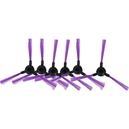 HNTYY 6 PCS Cepillo Lateral Ajuste para DIGGRO D600 ALFAWISE V8S Robot TRAZAMIENTO DE CRIDILLA DE APLICACIÓN DE APLICACIÓN Remote MÁS Director Y Cepillo Lateral de escombros Piezas de aspiradora