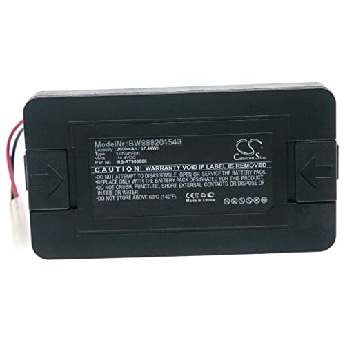 vhbw Batería Compatible con Bagotte i7 Robot Limpieza Negro (2600 mAh, 14,4 V, Li-Ion)