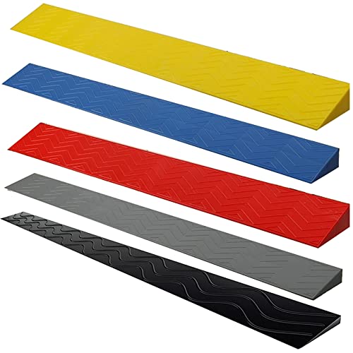 MINUSE Rampas de Plástico Rampa Pendiente Rampa para Acceso Bicicleta Mascotas Scooter Silla de Ruedas, Robot de Barrido (Color : Gray, Size : 100x12x5cm)