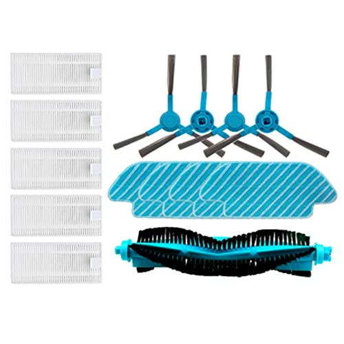 Hacbop Cepillo Lateral de Rodillo Filtro HEPA Piezas de Recambio de PañO de Fregona para Cecotec Conga 1690 Repuestos de Aspiradoras RobóTicas