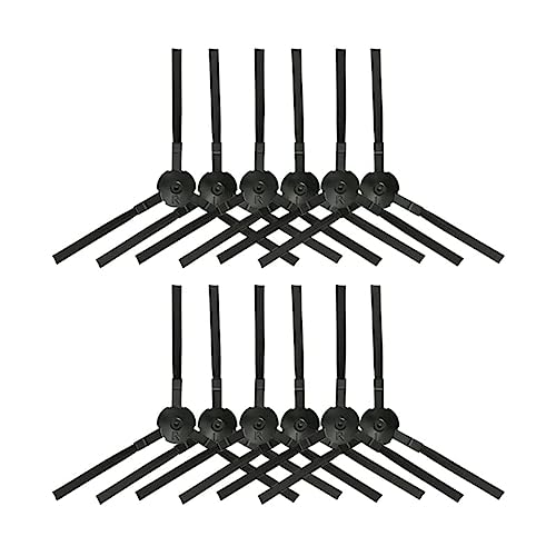 Cepillo Hepa Filtro y kit de prefilter for Medion MD 18500/18600 /18501 Accesorios de repuestos aspiradoras de robot (Color : 12 Side Brushes)