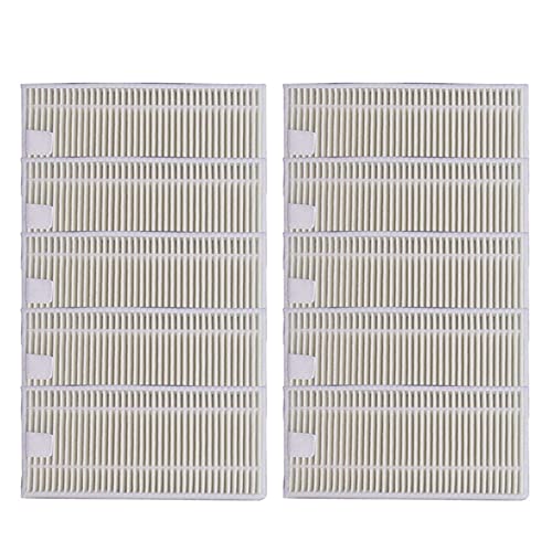 Aspirador robótico con Pincel Lateral Filtro HEPA FIT for Conga Slim 890/750 Piezas de aspiradora robótica Piezas de aspiradora (Color : 10 pcs HEPA)