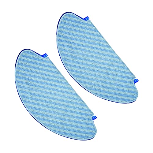 Rowenta Set de 2 Mopas microfibra Explorer Serie 60 ZR740001 Consumible toallitas mopa de microfibra para Robots Explorer Serie 60, azul