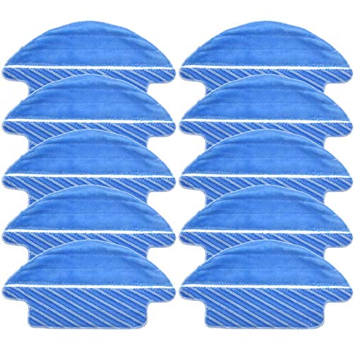 YTT 10 Piezas de Almohadillas de trapeador de Tela para Conga 3090 3490 Series Robot Aspirador Accesorios Kit de inserción de trapeador de Tela