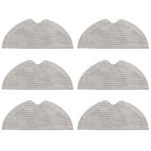 DingGreat 6 Piezas Paños de Cobertura Completa para de Repuesto Compatible con Xiaomi Mijia 1C Robot trapeador de Barrido & Dreame F9 Robot Aspirador