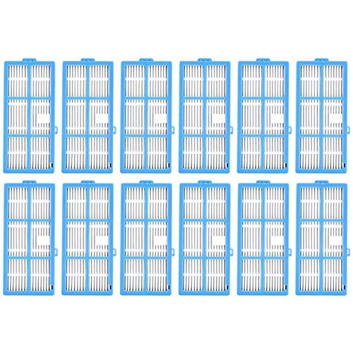 WPLHH Paquete de 12 filtros HEPA para aspiradora Goovi 1600PA, IMartine C800 D900 D900C, DeenKee DK600, Bagotte BG600 Robot Aspiradora