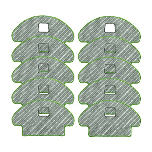 VIGANAN Piezas de aspiradora 10pcs MOP Pads Compatible con Ecovacs Deebot OZMO 610 930 Robot de aspiradora Robot Mop Rags Parts Paños MOP Vacuumas y Cuidado del Piso