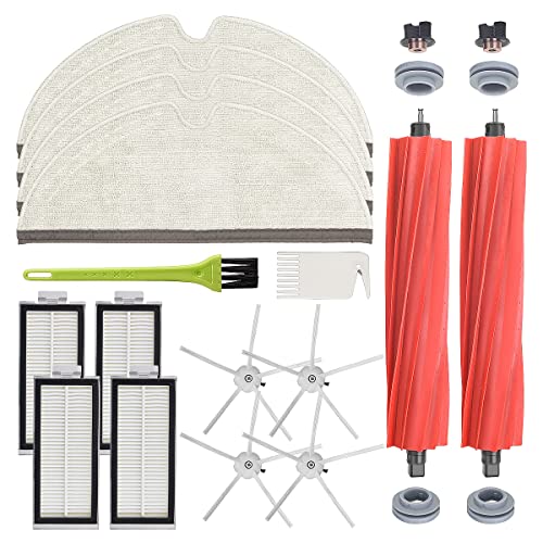 DrRobor Kit de Accesorios de Repuesto para Roborock Q7/ Q7 MAX/ Q7 MAX+/ Q7 MAX Plus Robot Aspirador con Paño de Fregona, Cepillos Principal, Filtro HEPA, Cepillos Laterales