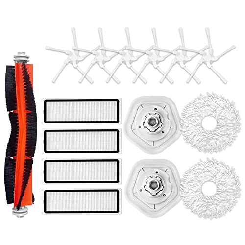 HASSAM Filtro de Cepillo Lateral Principal y Accesorios de Repuesto de paño de mopa/Apto for Xiaomi Dreame BOT W10 W10 Pro aspiradora robótica