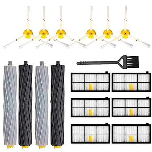 IMASHNA / Ajuste for iRobot Roomba 875 Aspiradora robótica Rodillo Cepillo Lateral Kits de Filtro de Aire Hepa Piezas Accesorios Barredora (Size : Set)