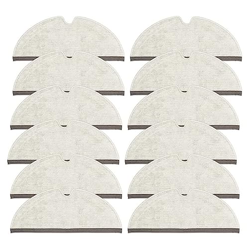 HEREKA 12 Uds paños de Limpieza for Q7 / Q7 MAX / Q7 MAX Plus / S6 / S6 MAX/S6 Maxv/S5/S5 MAX /Q7 Plus Robot Aspirador